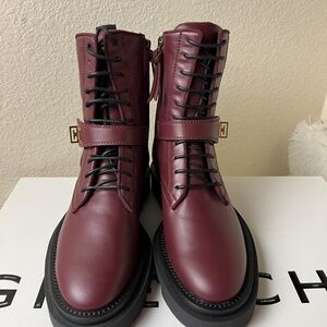 Givenchy Leather Combat Boots Size 36